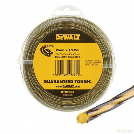 Dewalt String Trimmer Line, 2mm x 15.2m - DT20650-QZ