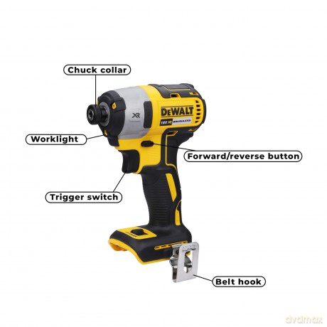 Dewalt XR DCF887N-XJ 18V 3 Speed BL Impact Driver Naked