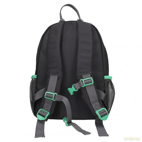 Dino World - Adventure World Backpack - Panther - Dark Grey with Vibrant Green Details