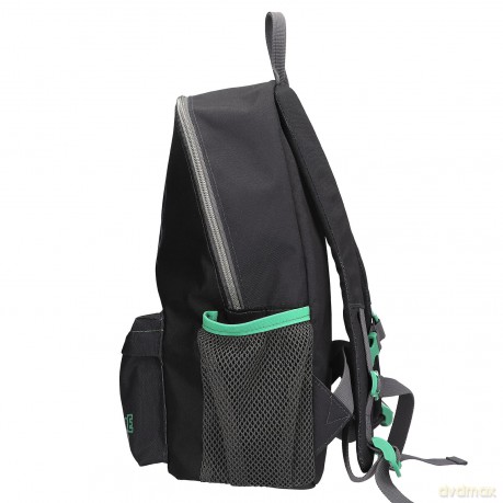 Dino World - Adventure World Backpack - Panther - Dark Grey with Vibrant Green Details