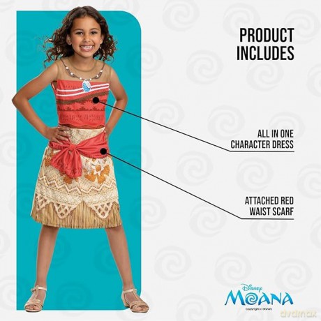 Disguise - Classic Costume - Moana (128 cm) (140289K)