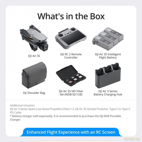 DJI - Air 3S Fly More Combo (DJI RC 2) - Drone