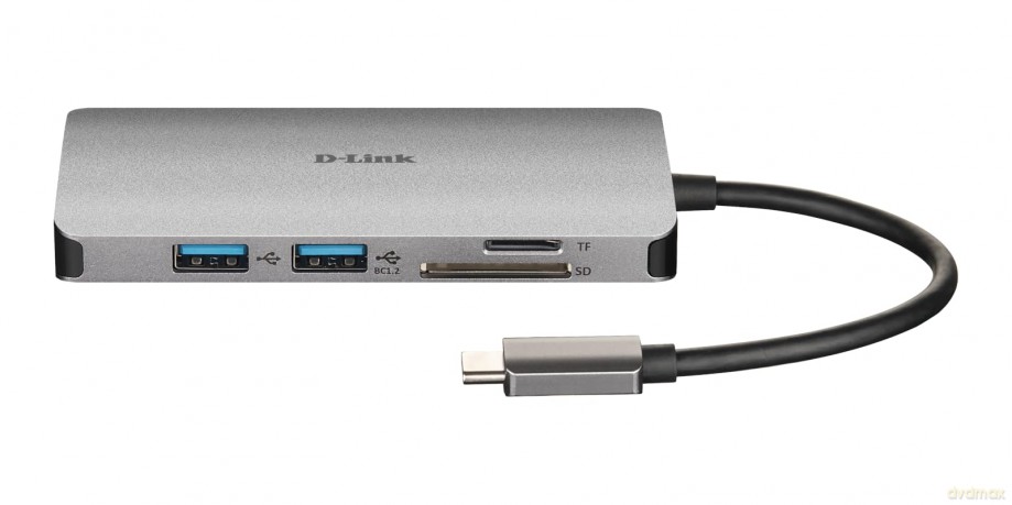D-Link - Dockingstation 2xUSB 3.0, HDMI/USB-C, 4K UHD, 5 Gbit/s