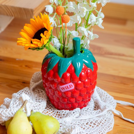 DOIY - Farmers' Market Raspberry Vase 14.5x20cm