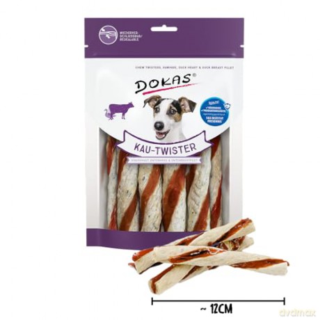 Dokas - Chew Twister cow and duck - 200gr