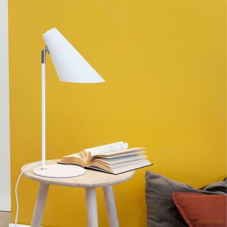 Dyberg-Larsen - Cale Table Lamp - Matte White - Height: 45 cm, Width: 20 cm, Base Diameter: 15 cm