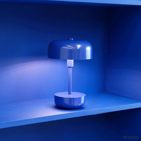 Dyberg-Larsen - Haipot LED rechargeable table lamp - Blue - Height: 25 cm, Diameter: 15 cm