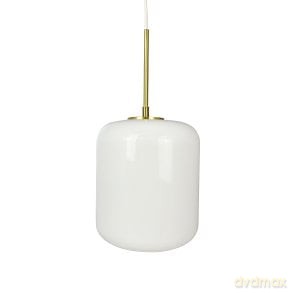 Dyberg-Larsen - Silvia D20 Pendant Light - Opal/Brass - 20 cm