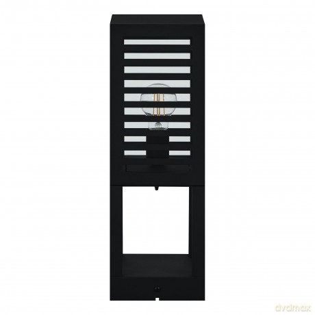 EGLO - ALAMONTE 3 Outdoor Bollard Light - Black - H450