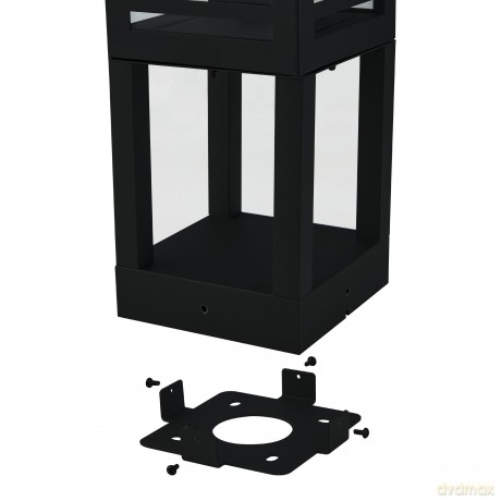EGLO - ALAMONTE 3 Outdoor Bollard Light - Black - H450