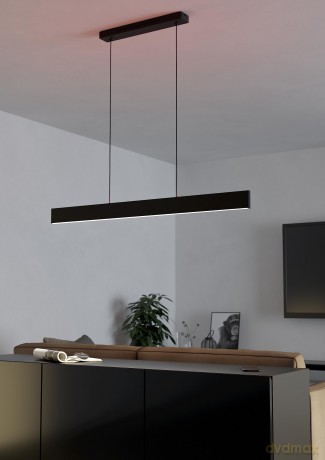 EGLO - Andreas-Z long table pendant black L117 - RGB + TW - Zigbee, Bluetooth