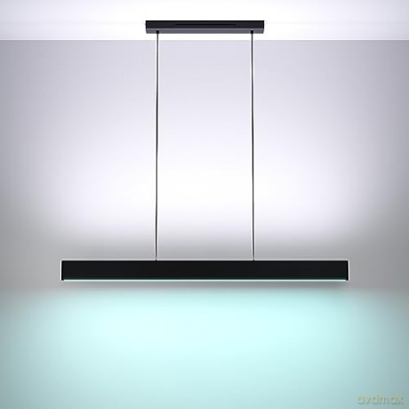 EGLO - Andreas-Z long table pendant black L117 - RGB + TW - Zigbee, Bluetooth