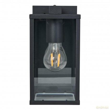 EGLO - BUDRONE Outdoor Wall Light - Black/Clear
