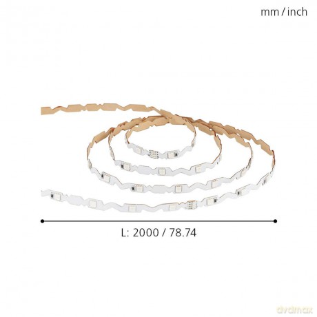 EGLO - STRIPES FLEX RGB 2M - LED Light Strip with Remote