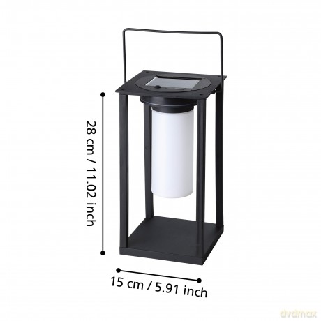 EGLO - Usigni Solar Lantern - Black/White