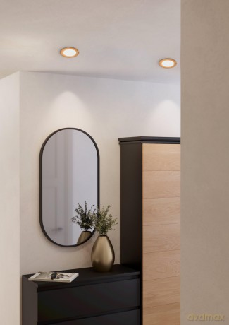 EGLO FUEVA 5 Recessed LED Light - 117 mm - Brushed Steel