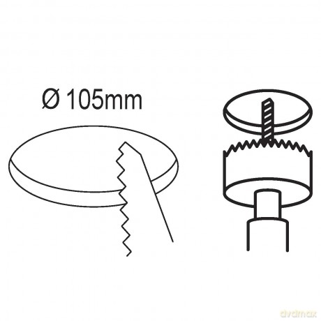EGLO FUEVA 5 Recessed LED Light - 117 mm - Brushed Steel