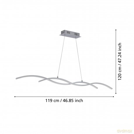 EGLO LASANA 2 Pendant Light - Sleek Minimalist Ceiling Lighting
