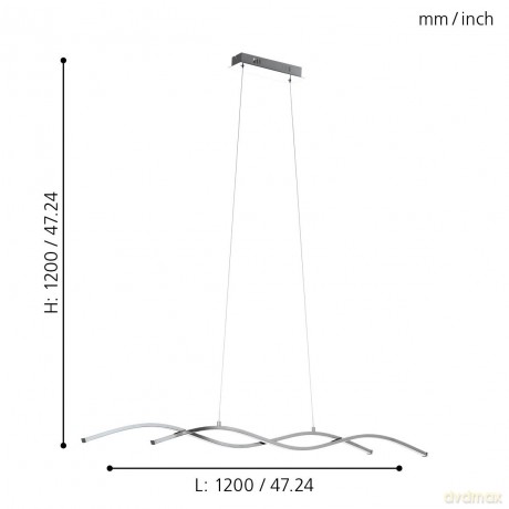 EGLO LASANA 2 Pendant Light - Sleek Minimalist Ceiling Lighting