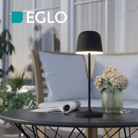 EGLO MANNERA Table Lamp - Elegant Black Design (34 cm)