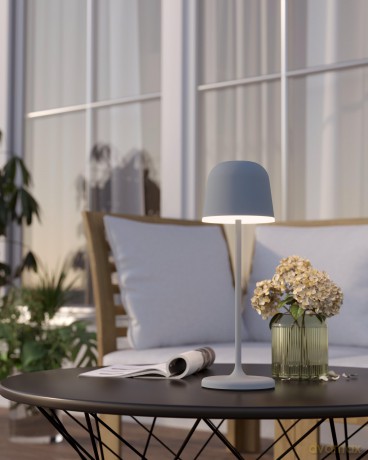 EGLO MANNERA Table Lamp - Stylish Gray Lighting (34 cm)