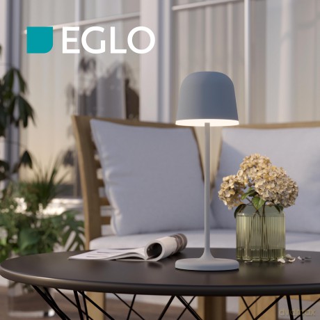 EGLO MANNERA Table Lamp - Stylish Gray Lighting (34 cm)