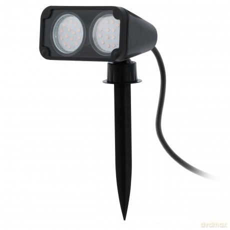 EGLO NEMA 1 Outdoor Garden Spotlight with Ground Spike - Black