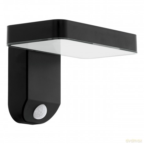 EGLO PASTION Solar Wall Light with Sensor - Black