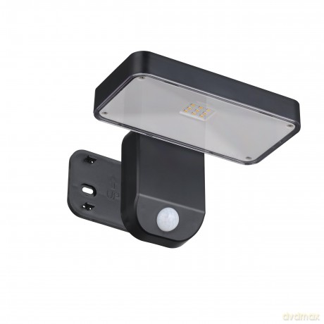 EGLO PASTION Solar Wall Light with Sensor - Black