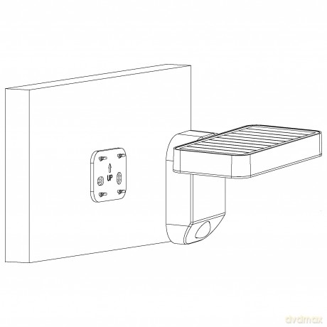 EGLO PASTION Solar Wall Light with Sensor - Black