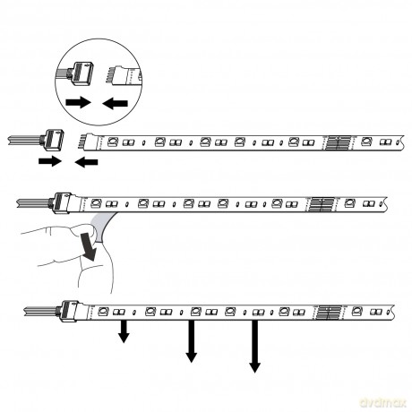 EGLO Stripes-Z Smart LED Light Strip - RGB + Tunable White - 80cm