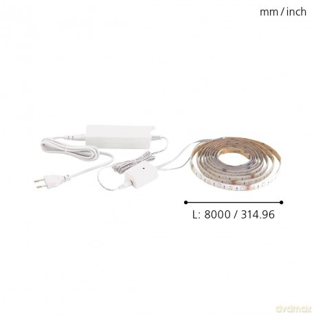 EGLO Stripes-Z Smart LED Light Strip - RGB + Tunable White - 80cm