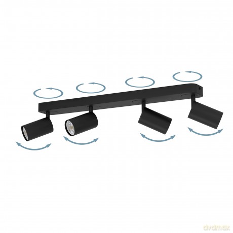 EGLO Telimbela-Z Smart Track Light - Black - RGB + White - Zigbee/Bluetooth