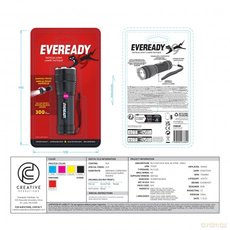 Energizer - Eveready Tactical Light LEd 300 Lumens [SPORT]