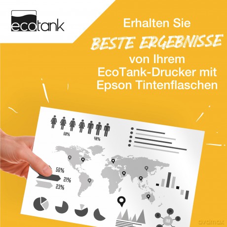 Epson - T111 EcoTank Pigmented Black Ink Bottle