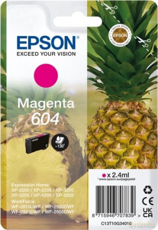 Epson - T604 Magenta Ink Cartdridge (C13T10G34010)