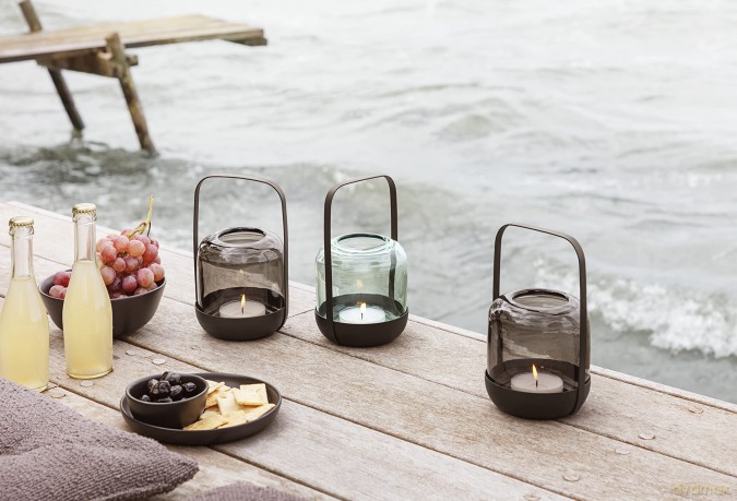 Eva Solo - Acorn Lantern H20cm Stone (571393) - E