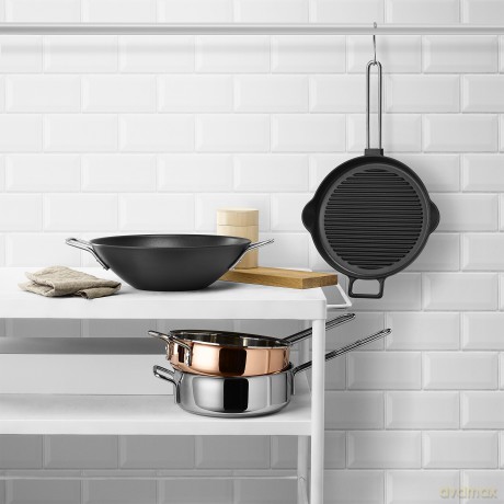Eva Trio - Copper Saute Pan - 24cm