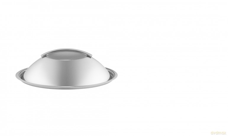 Eva Trio - Dome lid - Brushed steel - 20 cm - E