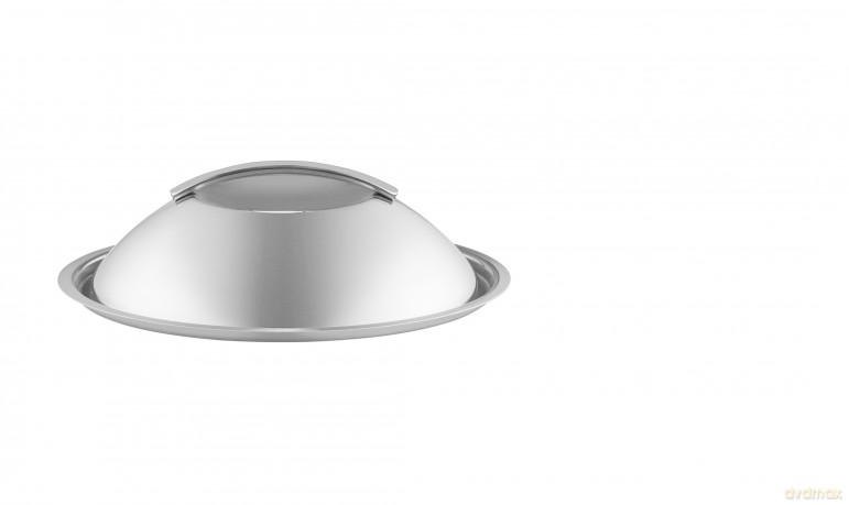 Eva Trio - Dome lid - Brushed steel - 24 cm - E
