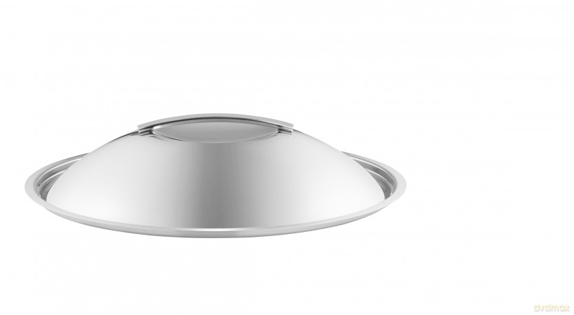 Eva Trio - Dome lid - Brushed steel - 32 cm