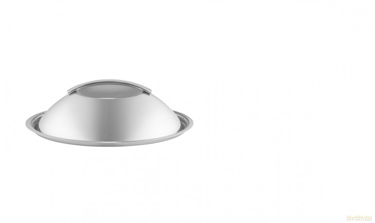 Eva Trio - Dome Lid Brushed Steel - 20 cm