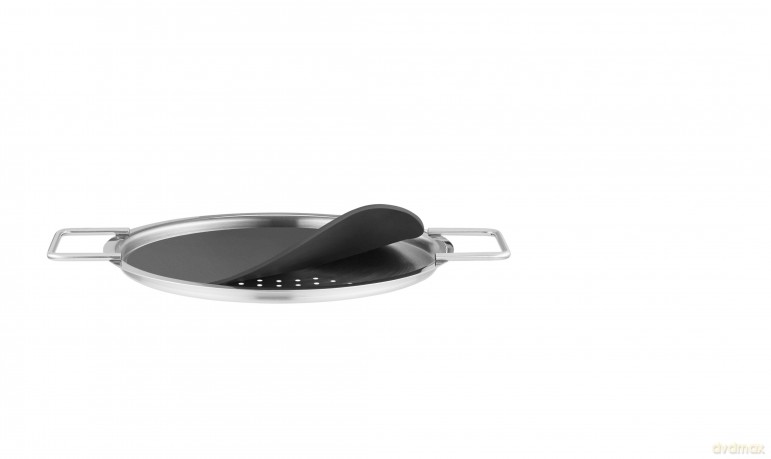 Eva Trio - Draining Lid - Black/Steel - 20 cm