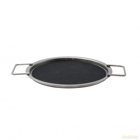 Eva Trio - Draining Lid - Black/Steel - 20 cm