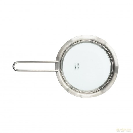 Eva Trio - Glass lid - Brushed steel - 13 cm