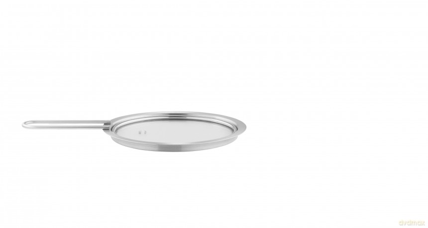 Eva Trio - Glass lid - Brushed steel - 16 cm