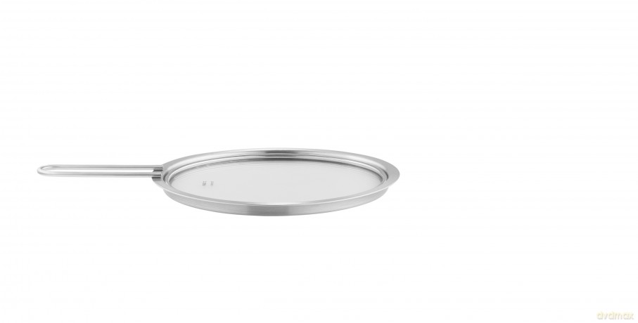 Eva Trio - Glass lid - Brushed steel - 20 cm