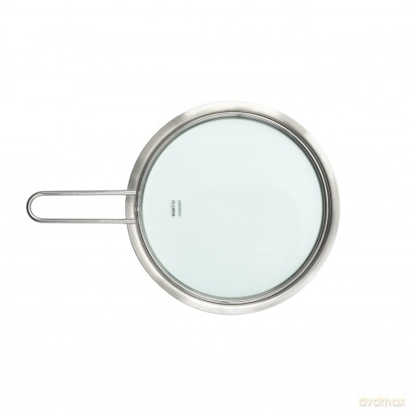 Eva Trio - Glass lid - Brushed steel - 20 cm