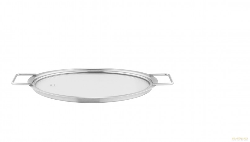 Eva Trio - Glass lid - Brushed steel - 24 cm