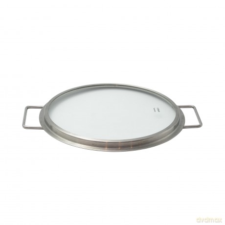 Eva Trio - Glass lid - Brushed steel - 24 cm